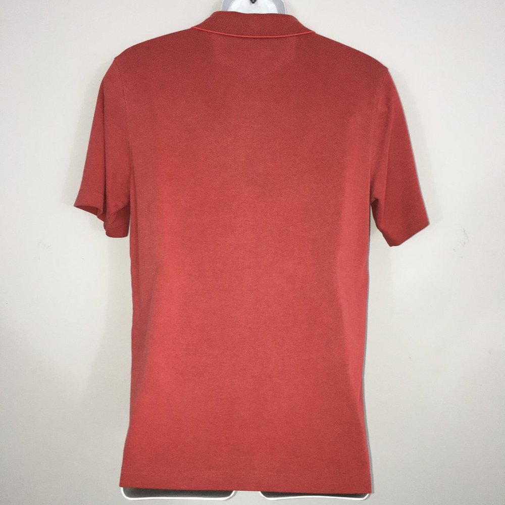 Eddie Bauer Mens S Travex Red Short Sleeve Cotton Blend Pullover Golf Polo Shirt - Picture 4 of 9